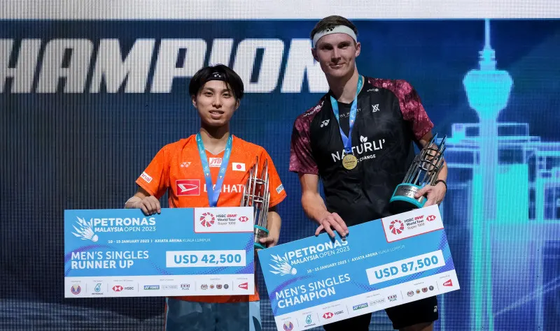 Kodai Naraoka về nhì tại Malaysia Open 2023