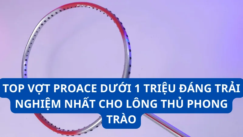 Top vợt Proace dưới 1 triệu đáng trải nghiệm nhất cho lông thủ phong trào