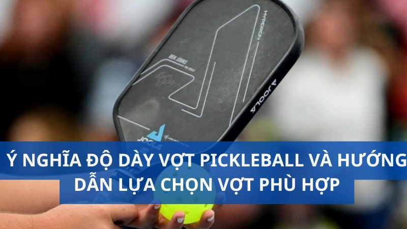 Ý nghĩa độ dày vợt pickleball và hướng dẫn lựa chọn vợt phù hợp