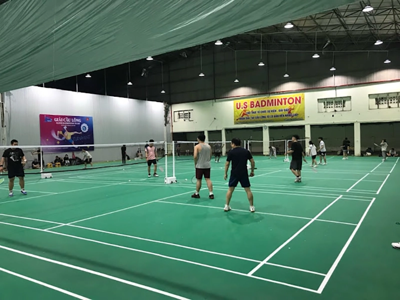 sân cầu lông Us Badminton Trịnh Văn Bô