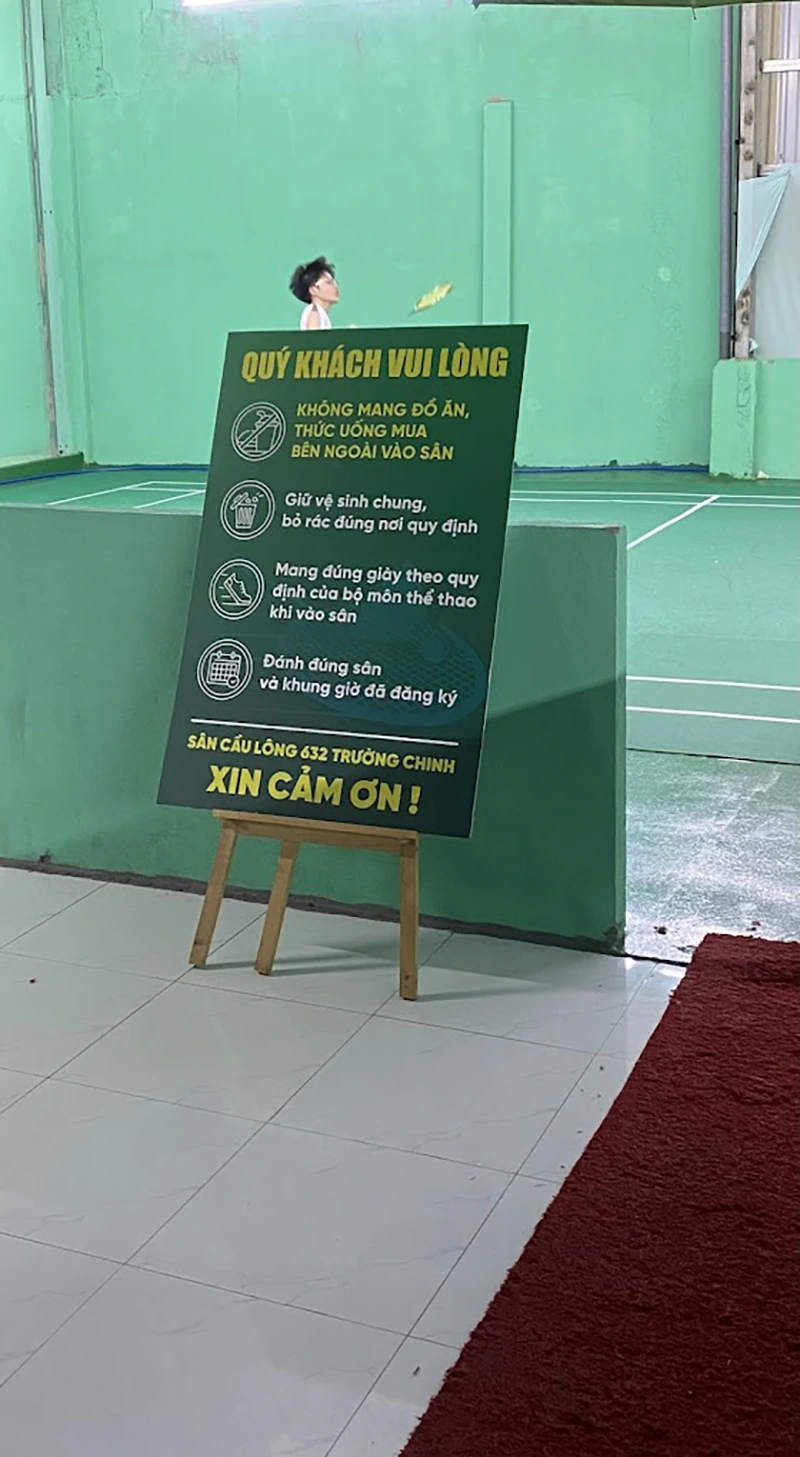 sân cầu lông 632 Trường Chinh