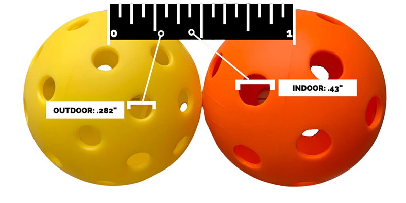 Lý giải tại sao bóng pickleball có lỗ?