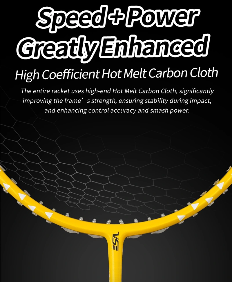 Công nghệ High Coefficient Hot Melt Carbon Cloth trên vợt cầu lông VS Kimetsu no Yaiba 20 - Agatsuma Zenitsu